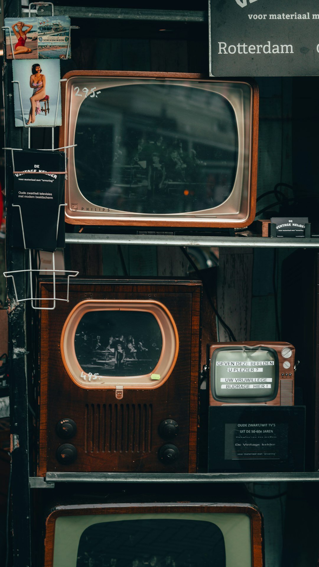 vintage television showing classic series