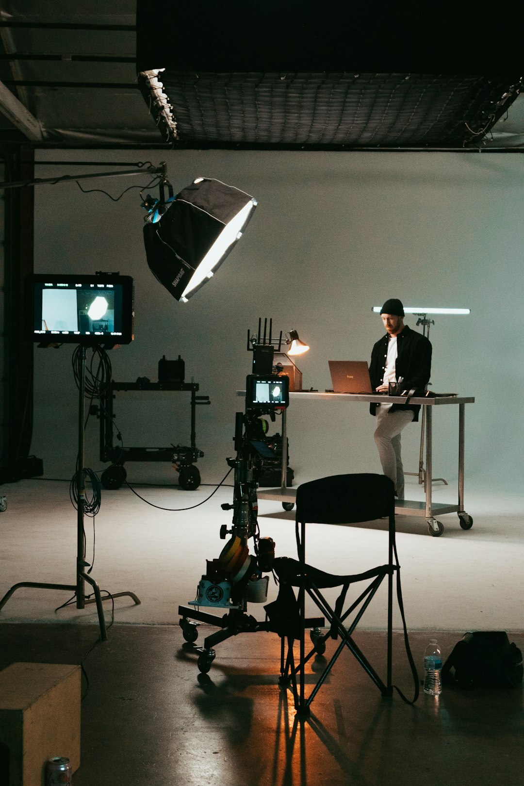 television studio behind the scenes